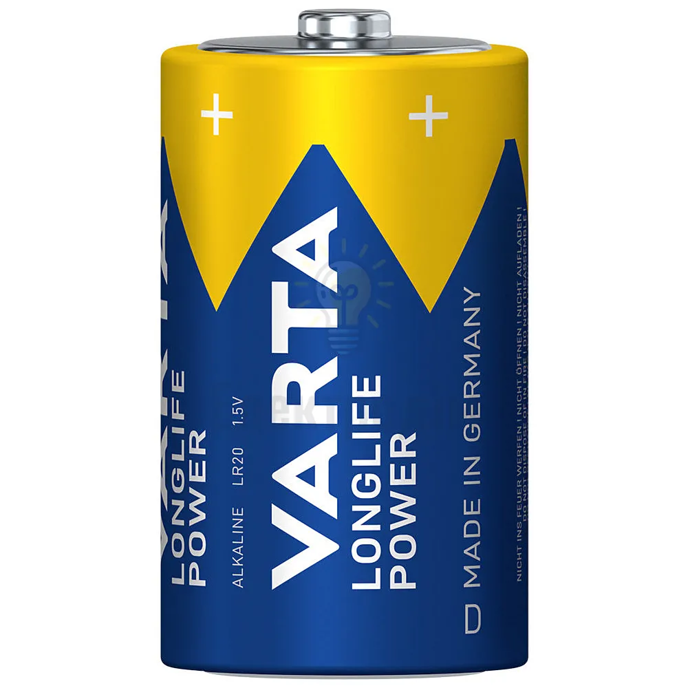 LONGLIFE HIGH ENERGY  ALKALINE D (бочечка велика ) BLI 2/ ціна заблістер.  - фото 1