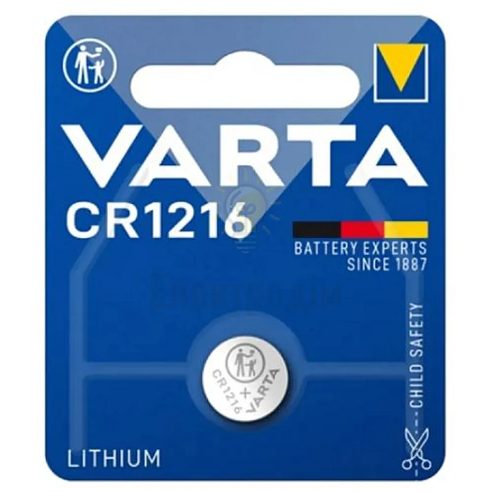 Батарейка VARTA CR 1216 (блистер-1 шт.) 6216101401 