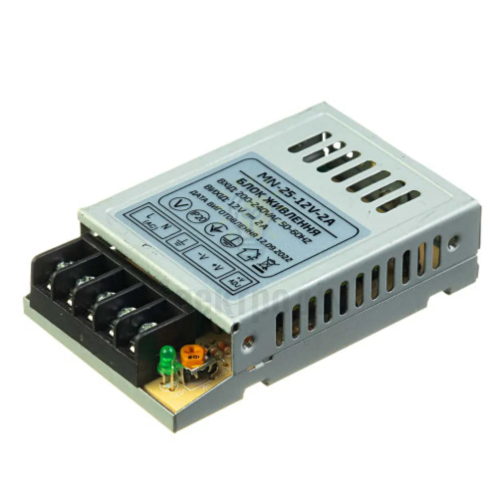 Блок  живлення 12В MN Блок живлення MN 2А - 25W 1013395  - фото 3