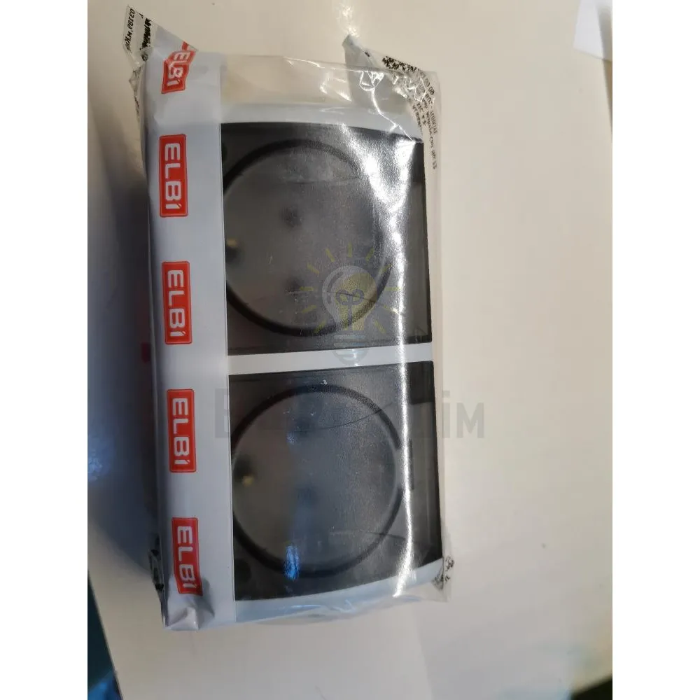 Розетка ALSU Розетка  EVA 2-на з/з з кришкою IP-54 554-011500-938  - фото 1