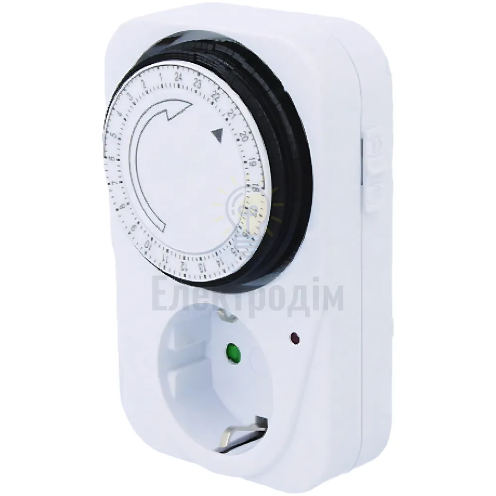 Реле часу добове механічне в розетку 16A, 3500W 56-55-51 