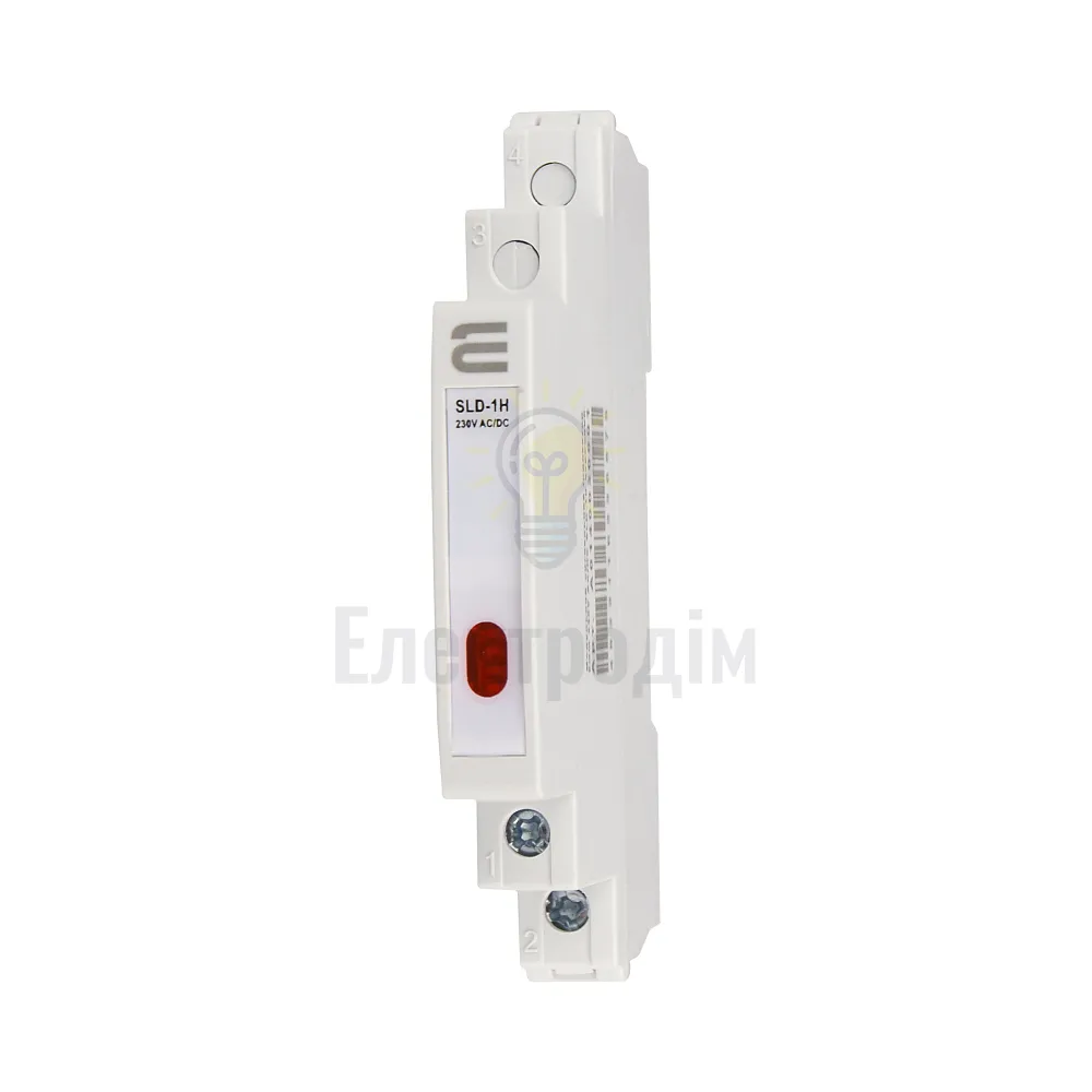 Модульний сигнальний індикатор 9mm 230V AC/DC SLD-1H червоний A0140030001  - фото 3