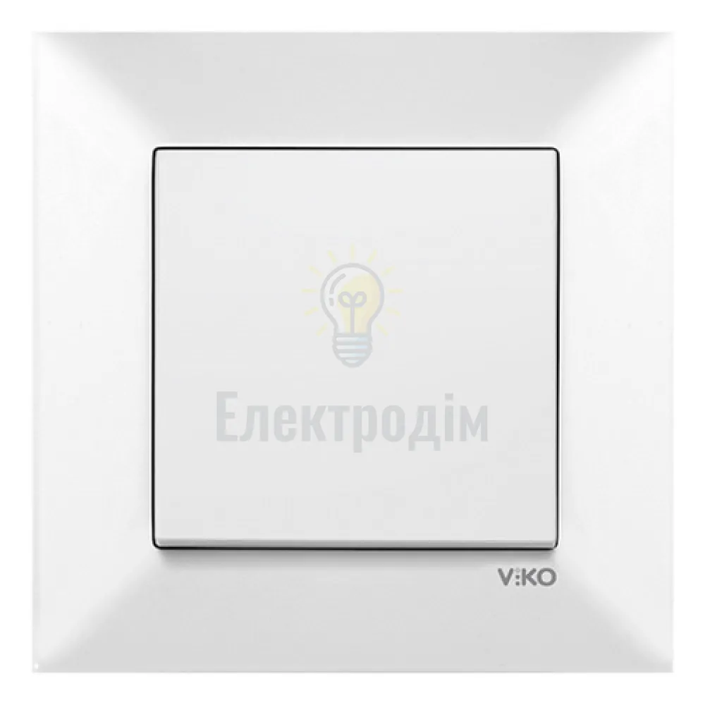 Вимикач 1-кл.  Viko Meridian Білий 90970001-WH 