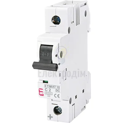 Авт. вимикач ETIMAT 10 DC 1p C 2A (6 kA) 2137708 — купити в Електродім
