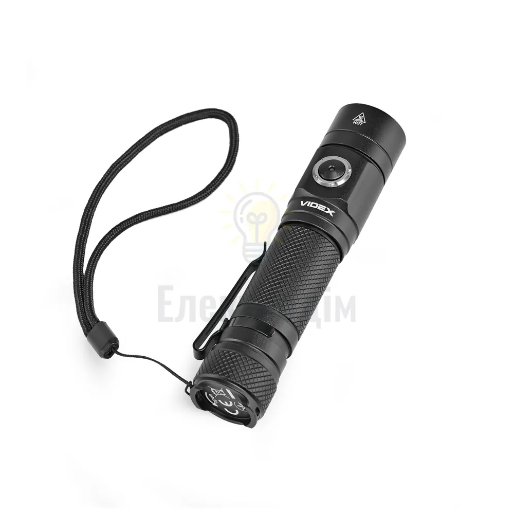 Портативний світлодіодний ліхтарик VIDEX  600Lm 5000K VLF-A352  - фото 1