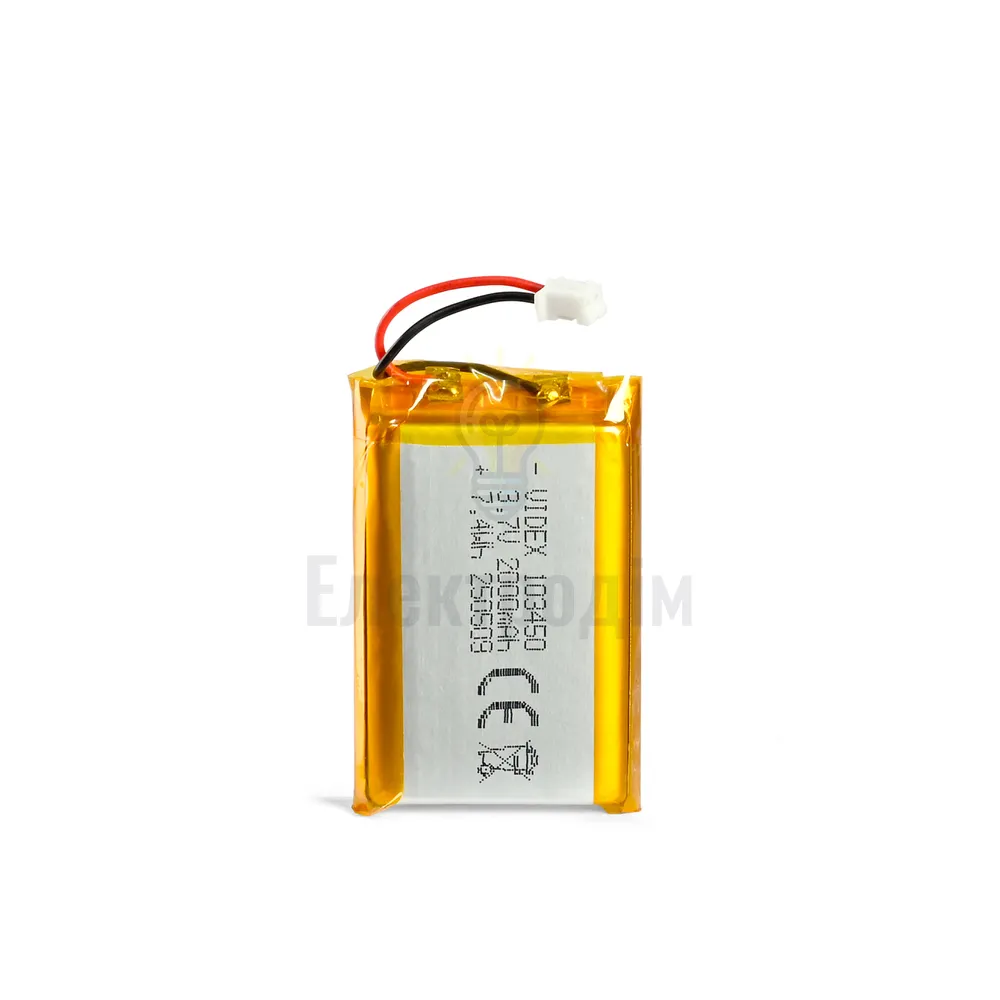Акумулятор VIDEX Li-pol B103450 2000mAh 1pcs (60/120) VLF-B103450-20  - фото 3