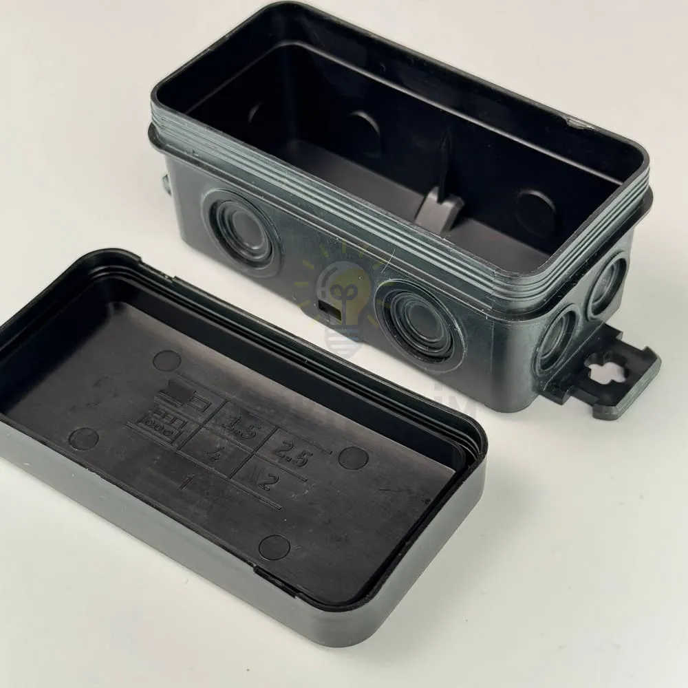Коробка розподільча СКІМ K45B 85х43х39 чорна IP44 B1102005  - фото 6