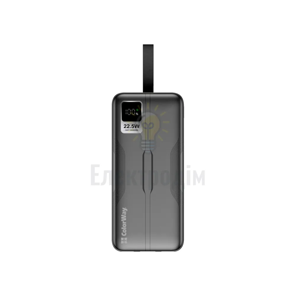 Павербанк 50000mAh ColorWay CW-PB500LPC5BK-PDD QC+PD чорний CW-PB500LPC5BK-PDD  - фото 1