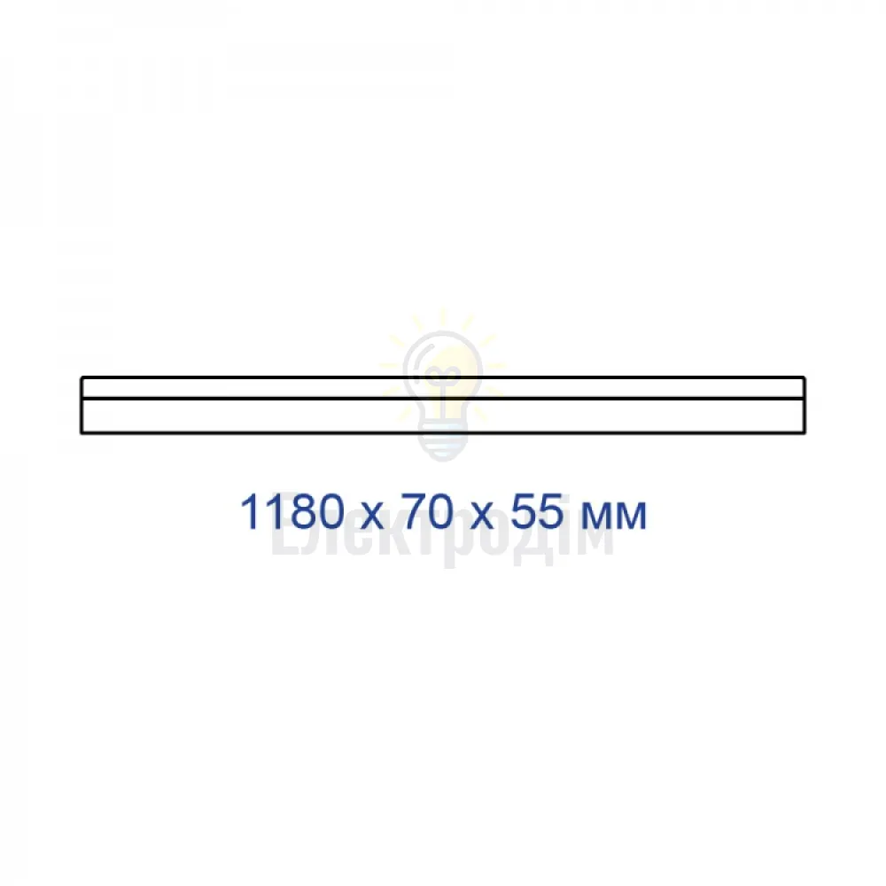 AL4020 48W 4000К, 230V, IP40, лінійний світильник, чорний 01860  - фото 3