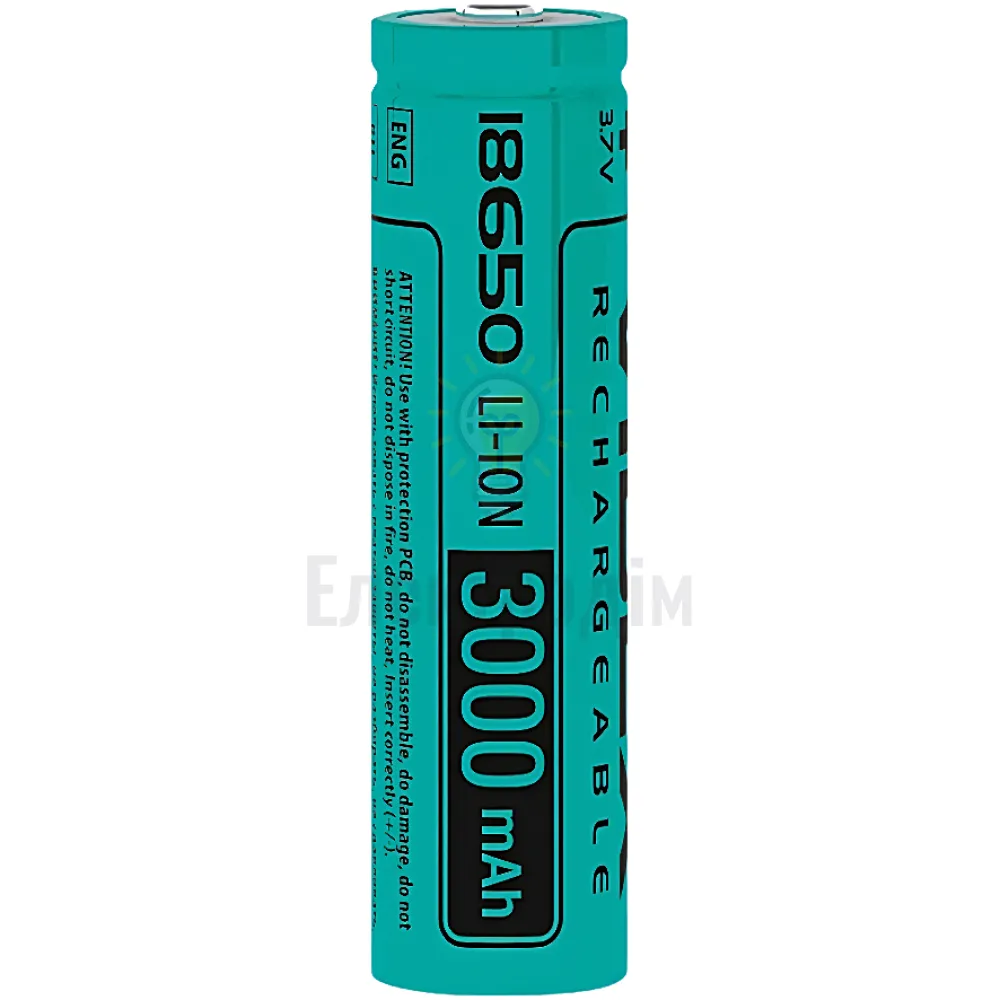 Акумулятор Videx літій-іонний 18650-P(захист) 3000mAh color box/1шт 18650/3000/1B  - фото 1