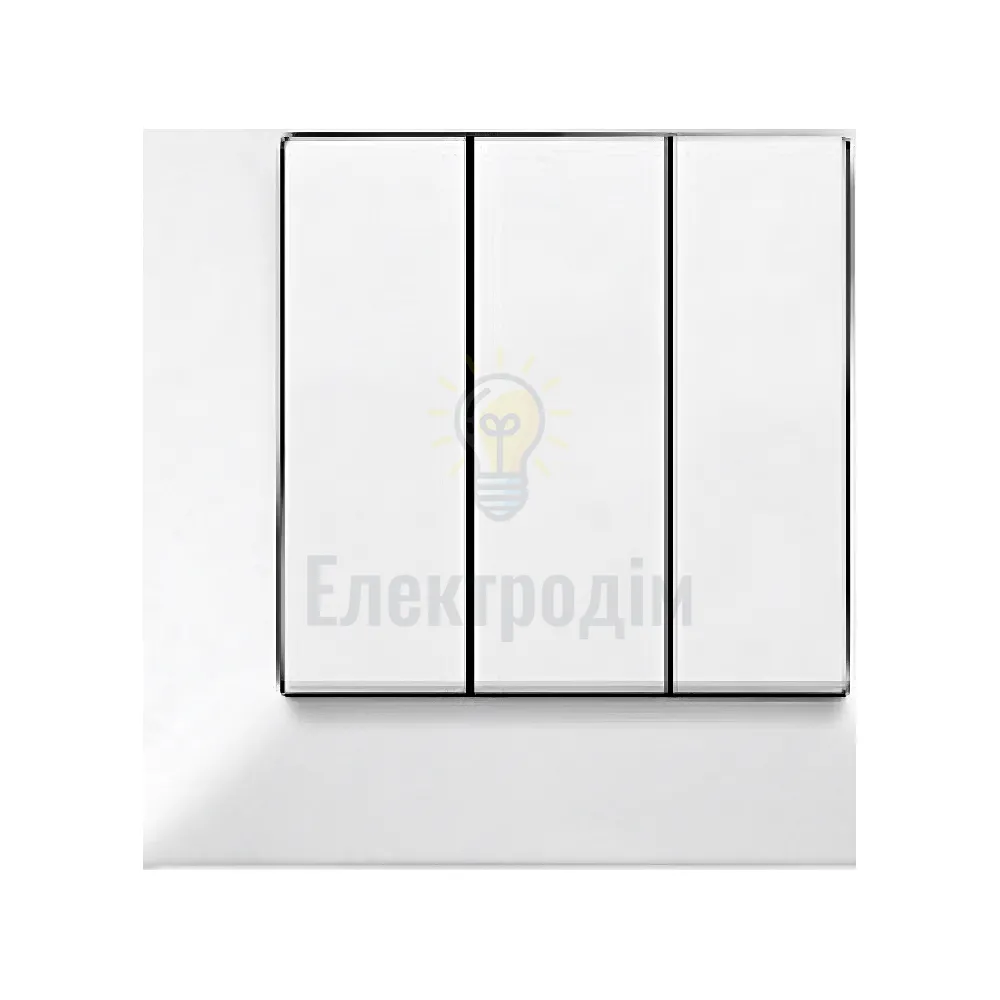 Вимикач 3-кл.  Viko Meridian Білий 90970068-WH 