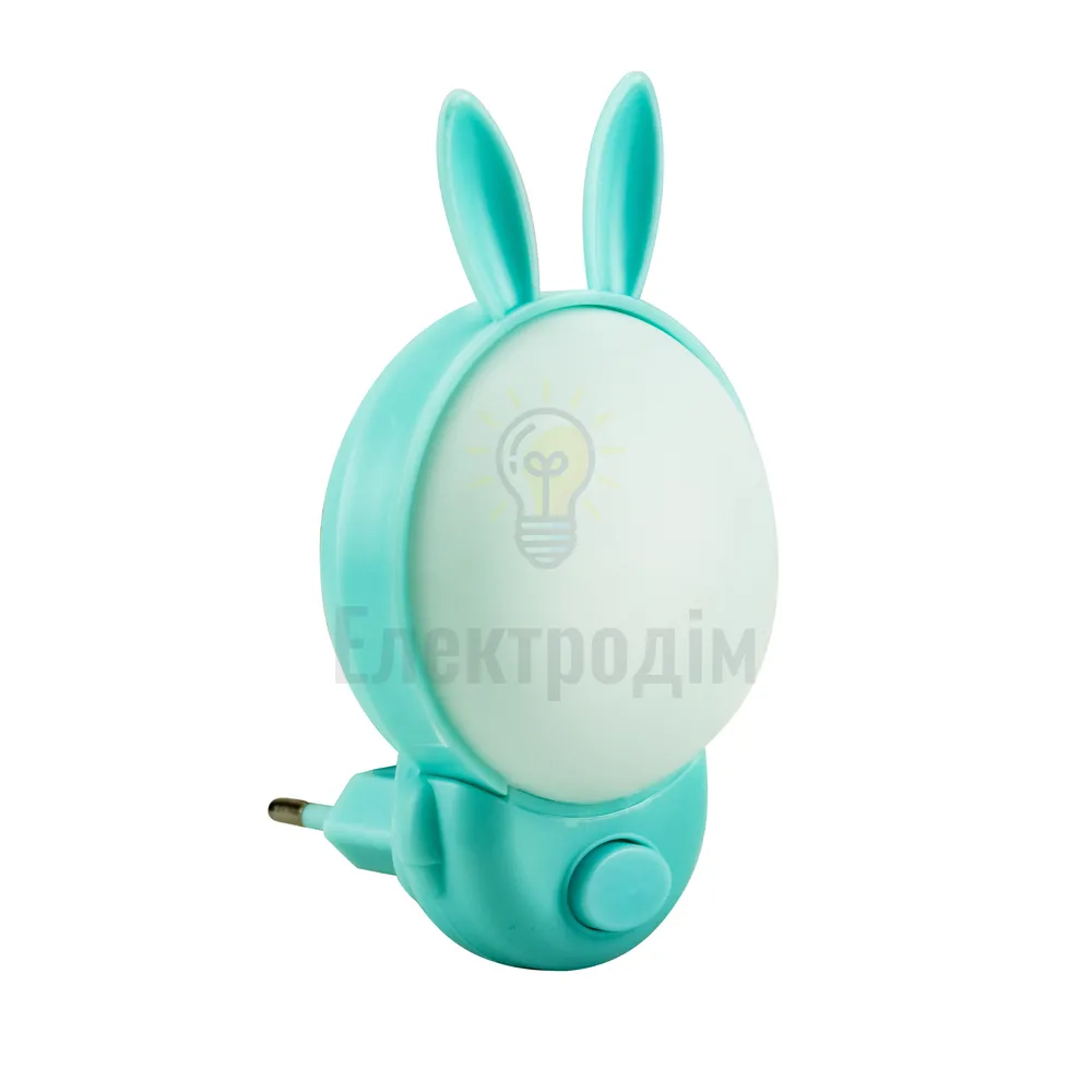 Нічник led BUNNY 2CCT блакитний 98770  - фото 1
