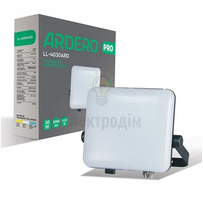 LL-4030ARD 30W 3000Lm 6500K (166*134*39мм) чорний IP65 80226 — купити в Електродім
