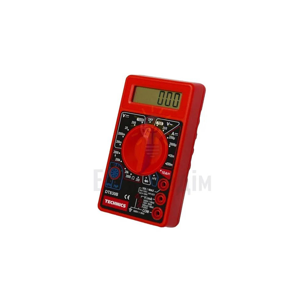 Мультиметр цифровой DT830B, 6 функций Technics 46-820  - фото 1