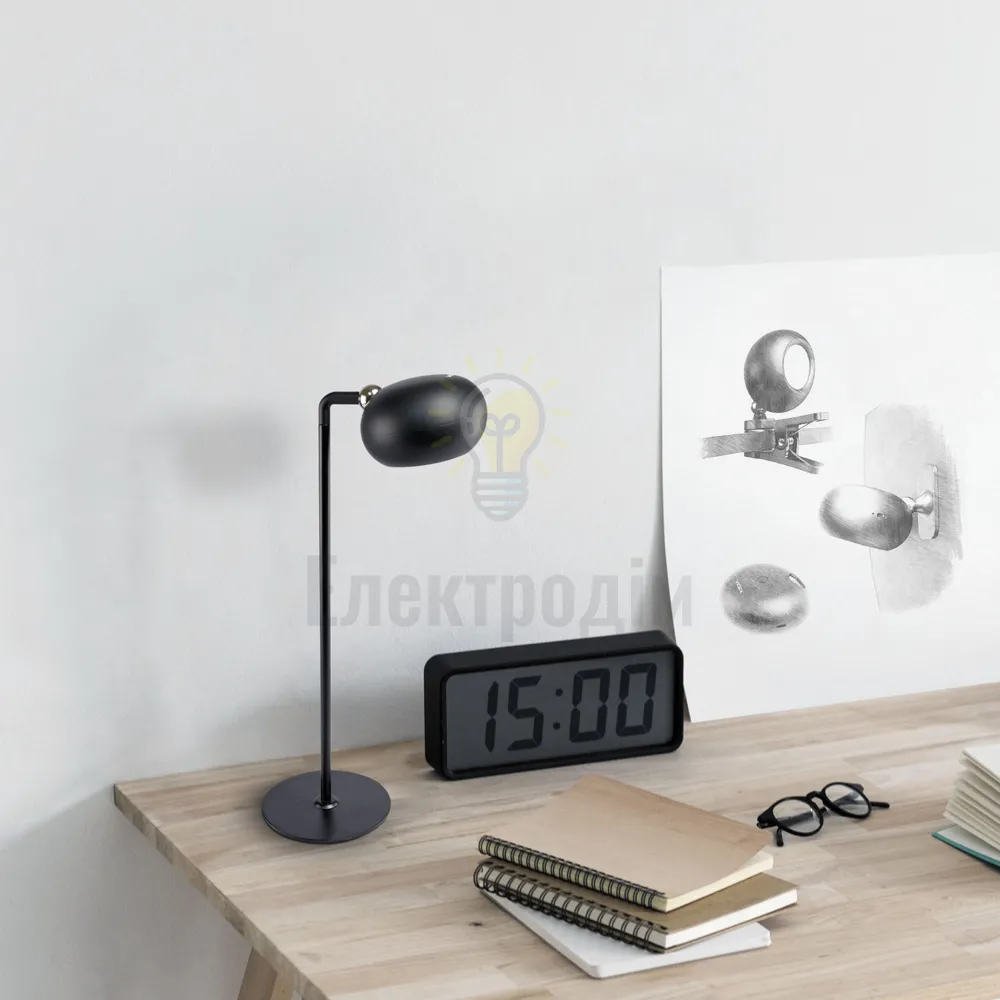 УЦІНКА LED лампа настiльна з акумулятором VIDEX VLE-TF18B 3W 3000-5500K Чорна VLE-TF18B  - фото 8