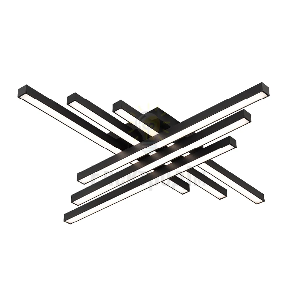 LED світильник smart HIWAY VIOLUX квадрат 110W 3000-4000-5000K IP20 чорний 220805 