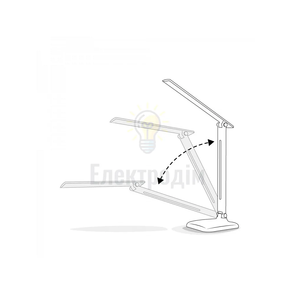 DE1725ARD настільний світильник рожевий 9W 6500К 500 LM (36*15*15cm) IP20 01956  - фото 1