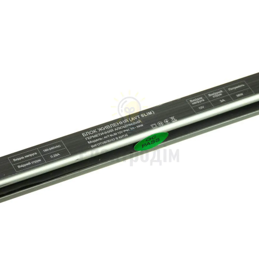 Блок  живлення 12В AVT SLIM Блок живлення AVT SLIM 12V IP67 3А - 36W 1021916  - фото 3