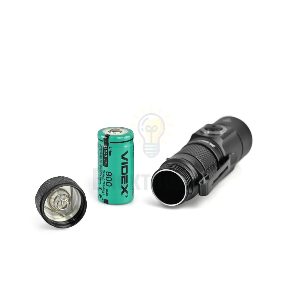 Портативний світлодіодний ліхтарик VIDEX  300Lm 5000K VLF-A351  - фото 1