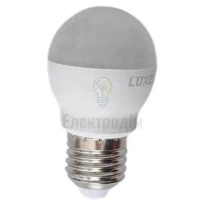 LUXEL Лампа LED G45 6w E27 4000K dimmer 057-NED — купити в Електродім