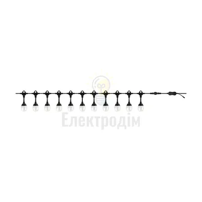 Гірлянда вулична світлодіодна вологозахищена PARADISE   LED RGB 220V / 24V 24ламп*0.5W  IP44 18м. 300Lm 022-005-0001-010 — купити в Електродім
