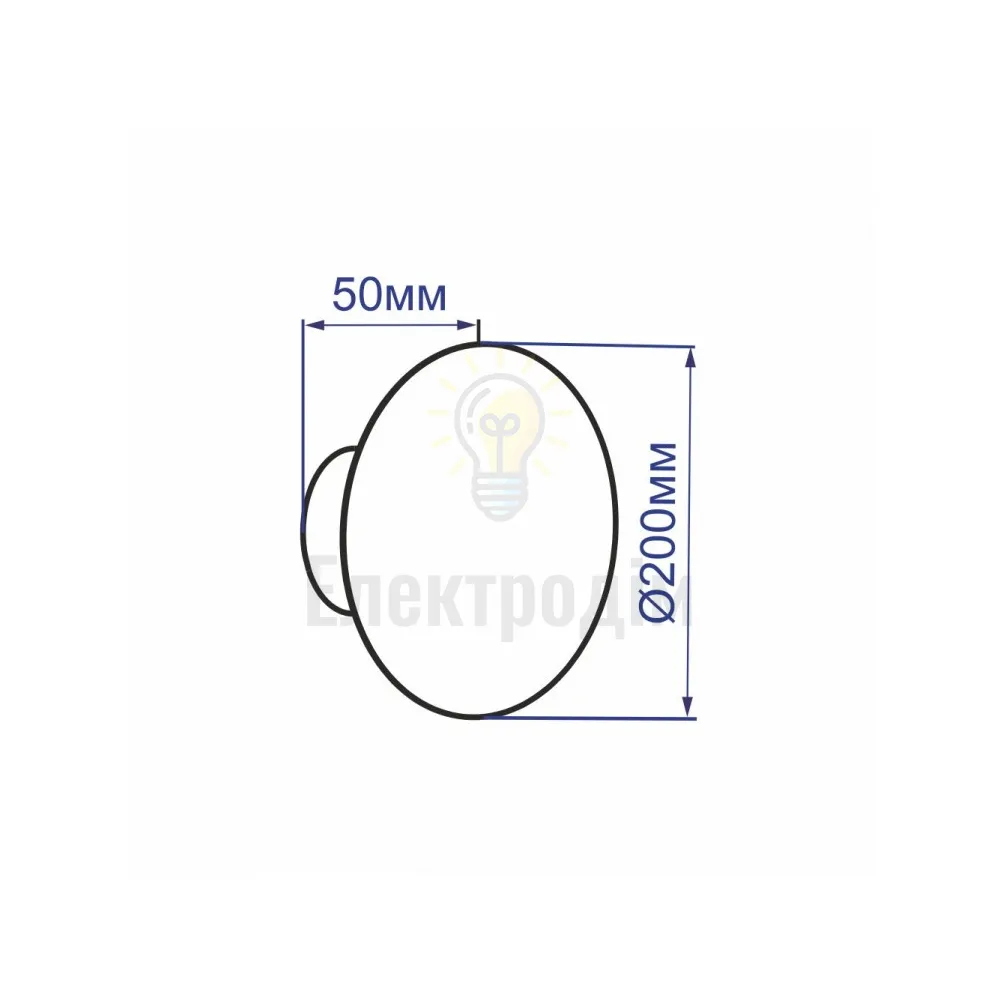 AL8110 230V 12W круг, білий 400LM 3000К 200*50mm IP20 40172  - фото 4