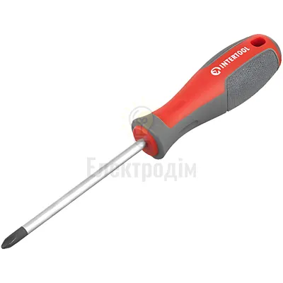Викрутка PH2 * 100 мм, CR-V INTERTOOL VT-3320 — купити в Електродім