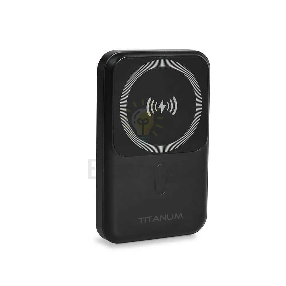 Повербанк з бездротовою зарядкою 10000mAh TITANUM MA02 22.5W Black TPB-MA02-B  - фото 1