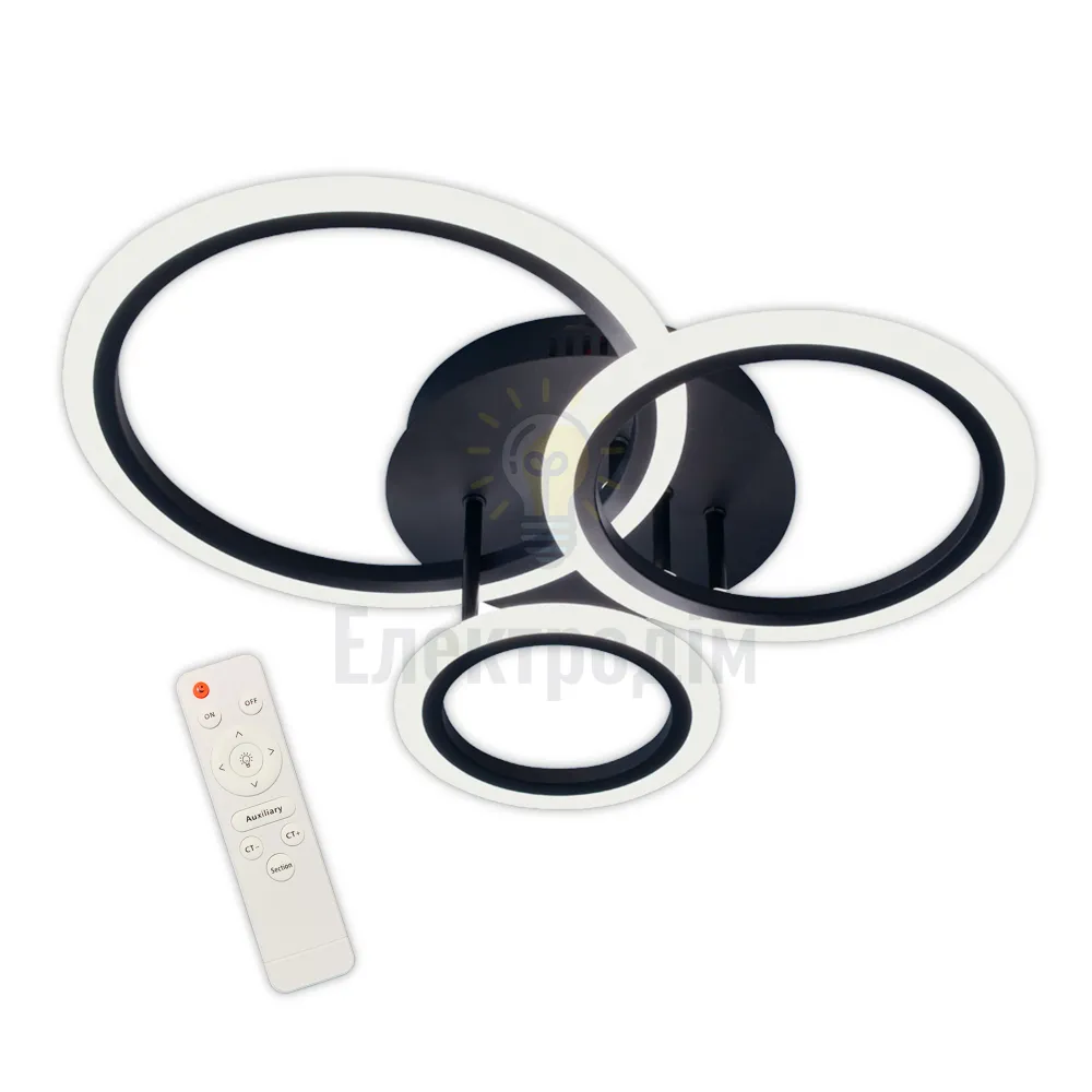 LED світильник VELMAX V-СL-NAOMI-R, max 45W, 3000K-6500K, 3000Lm, пульт ДК 23-43-32 