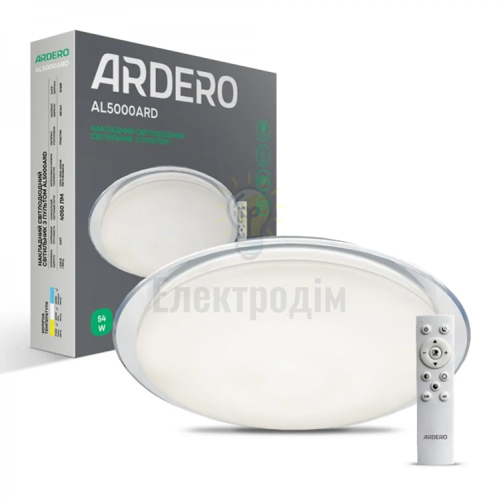 AL5000ARD 54W коло 4050Lm 2700K-6500K 460*460*73mm STARLIGHT 80044 