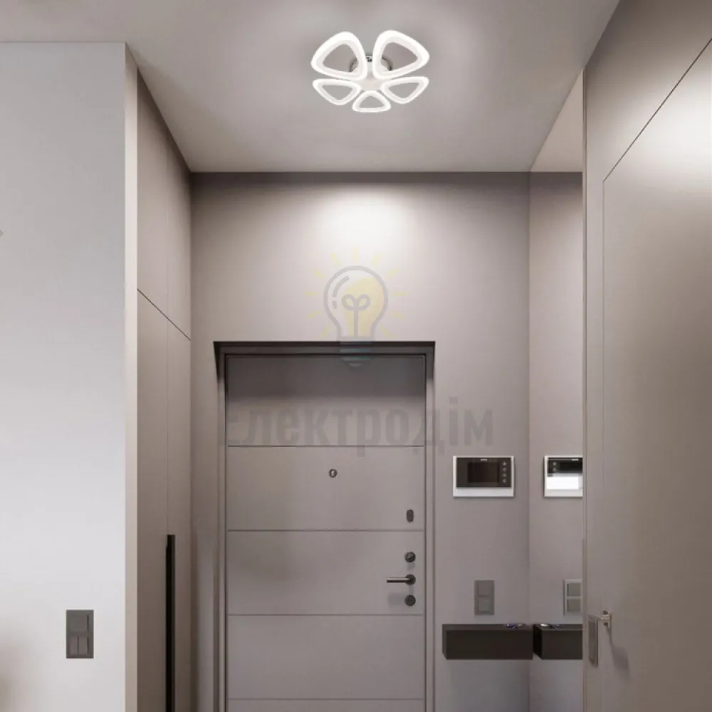 AL6555ARD 50W 5300Lm 5000K 460*460*75mm білий CLOVER 80500  - фото 1