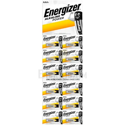 Батарейка Батарейка ENERGIZER ААА/LR03 Alk Power multiblister уп. 12шт ціна за 1 шт. 6548463 — купити в Електродім