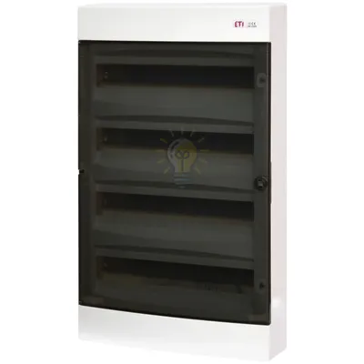 Щит зовнішн. розподільний ECT 4x18 PT (72мод.проз.дверцята) 1100270 — купити в Електродім