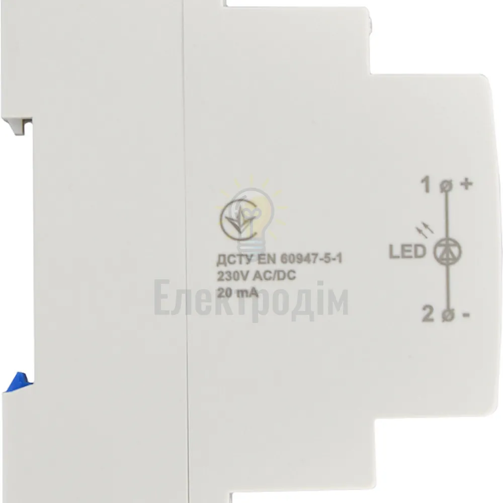 Модульний сигнальний індикатор 9mm 230V AC/DC SLD-1H червоний A0140030001  - фото 2