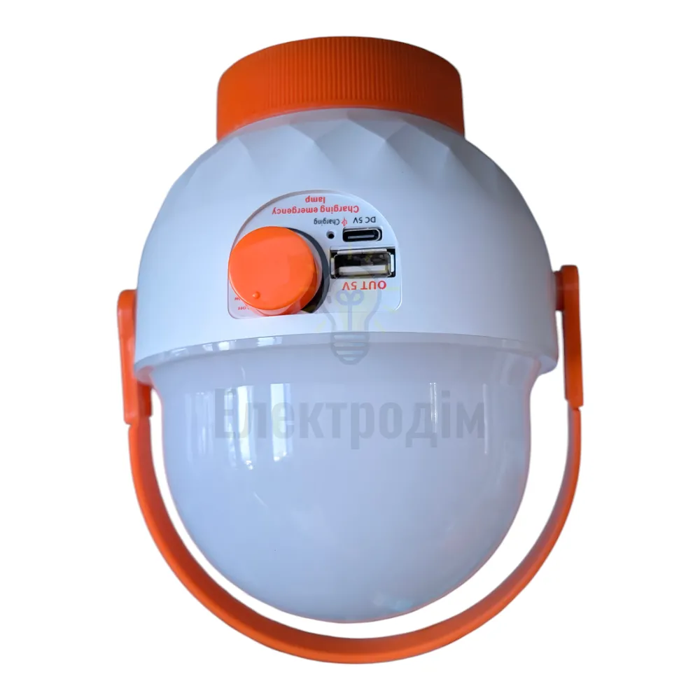 EL311 акум. світильник 6W, 117*160mm, 4*800mAh (зм. акум. 18650), білий, LC 81173  - фото 8