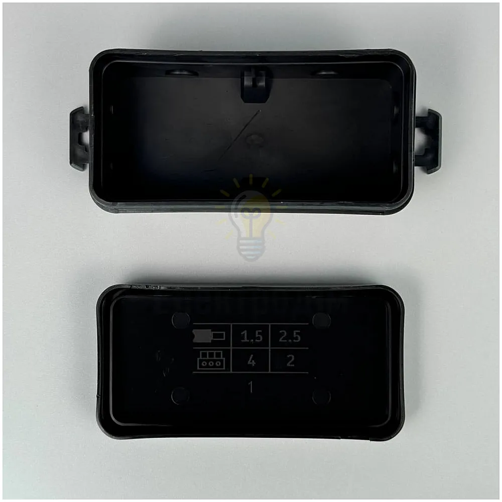 Коробка розподільча СКІМ K45B 85х43х39 чорна IP44 B1102005  - фото 5