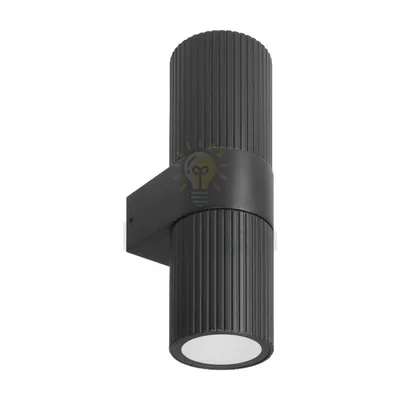 DH0149ARD 230V без лампи 2*GU10, чорний 55*75*200mm IP54 KAMO 80889 — купити в Електродім