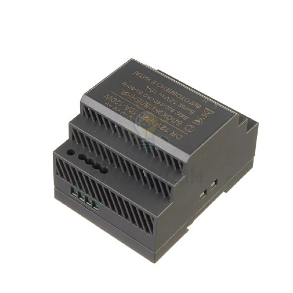 Блок  живлення 12В Блок живлення на DIN-рейку 12V - 10А - 120W DR IP20 1021421  - фото 3