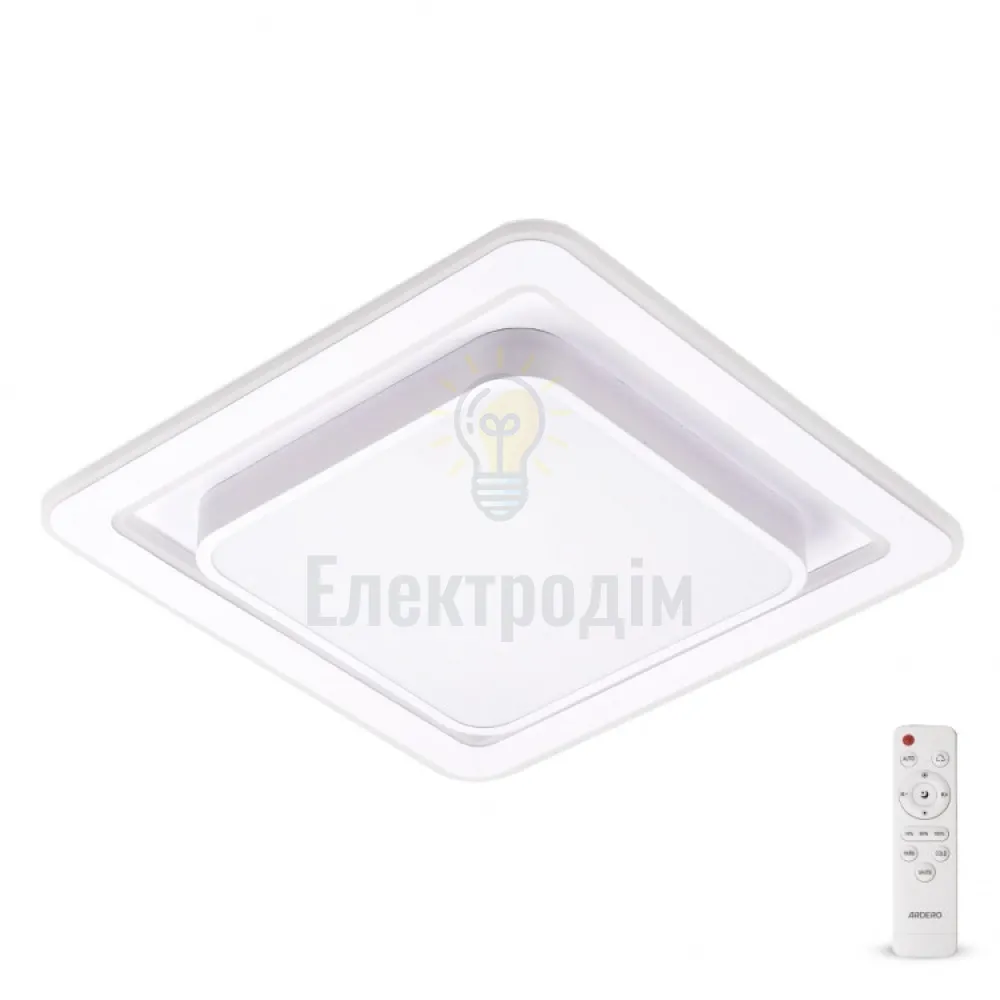 AL6400ARD 80W квадрат 6240Lm 3000K-6500K 480*480*70mm PEARL S 80242  - фото 2