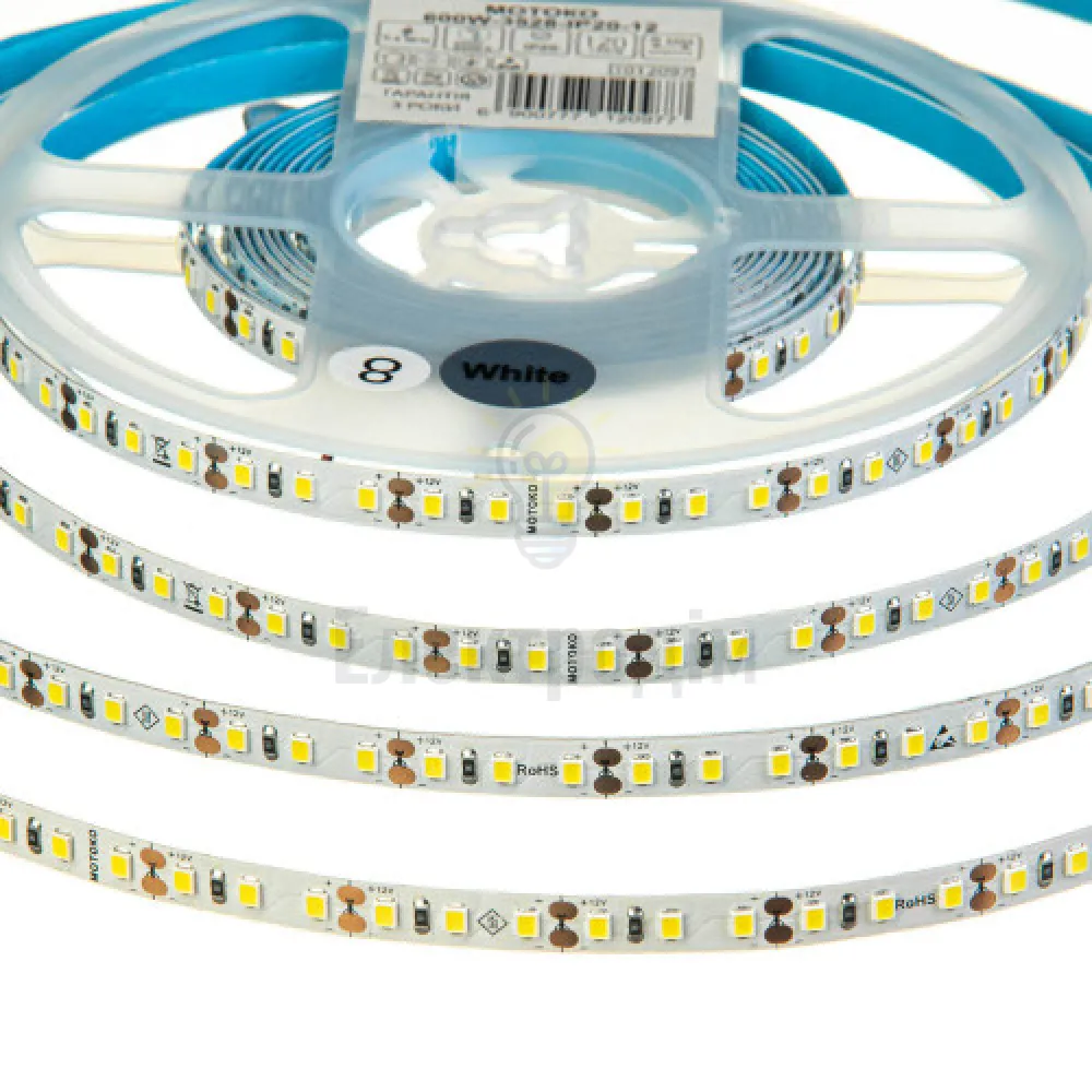 MOTOKO 600NW3528-12 (4000K-4500K) Світлодіодна стрічка smd3528 - подвійна щільність 1018558  - фото 2