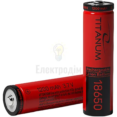 Аккумулятор 18650 3.7V 1200mAh без захисту Т-18650/1200/1В — купити в Електродім