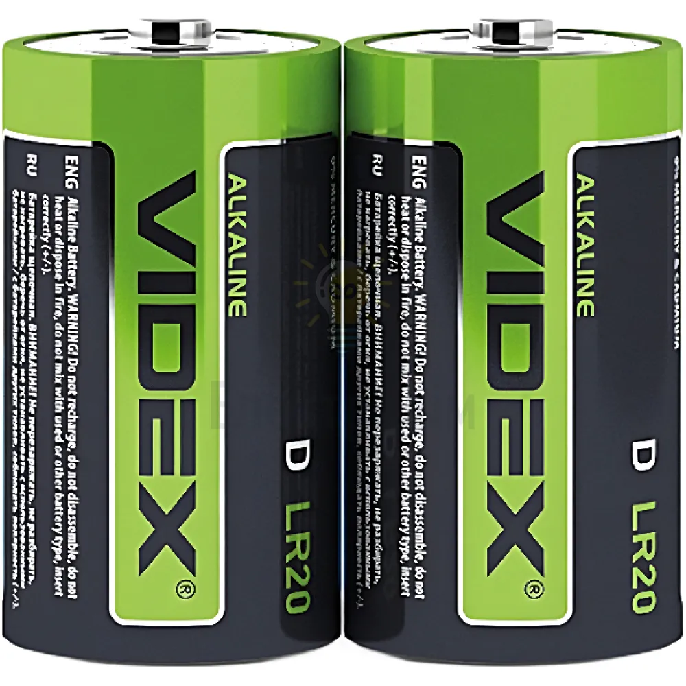 Батарейка Videx LR20 (пленка-2 шт.) LR2O/D 2pcs S 