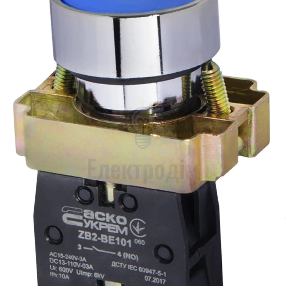 XB2-BA61 Кнопка Старт синя  АСКО A0140010030 
