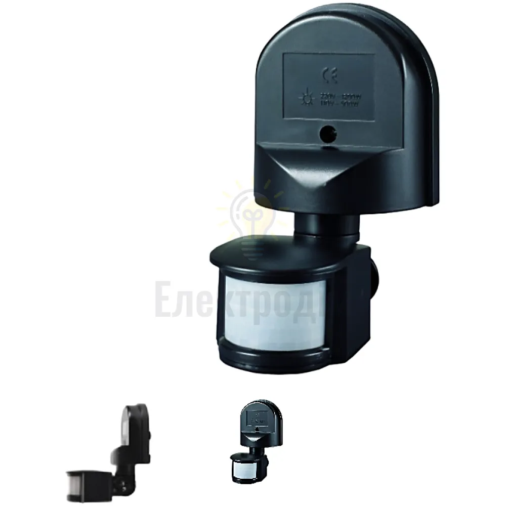 Датчик руху 0,5Вт,IP44, 3-2000 LUX MS-02B Luxel 
