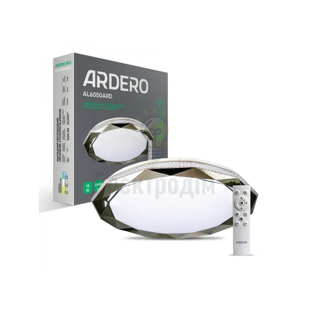 AL6050ARD 72W коло 5400Lm 2700K-6500K 500*500*100mm LEGEND 80053 