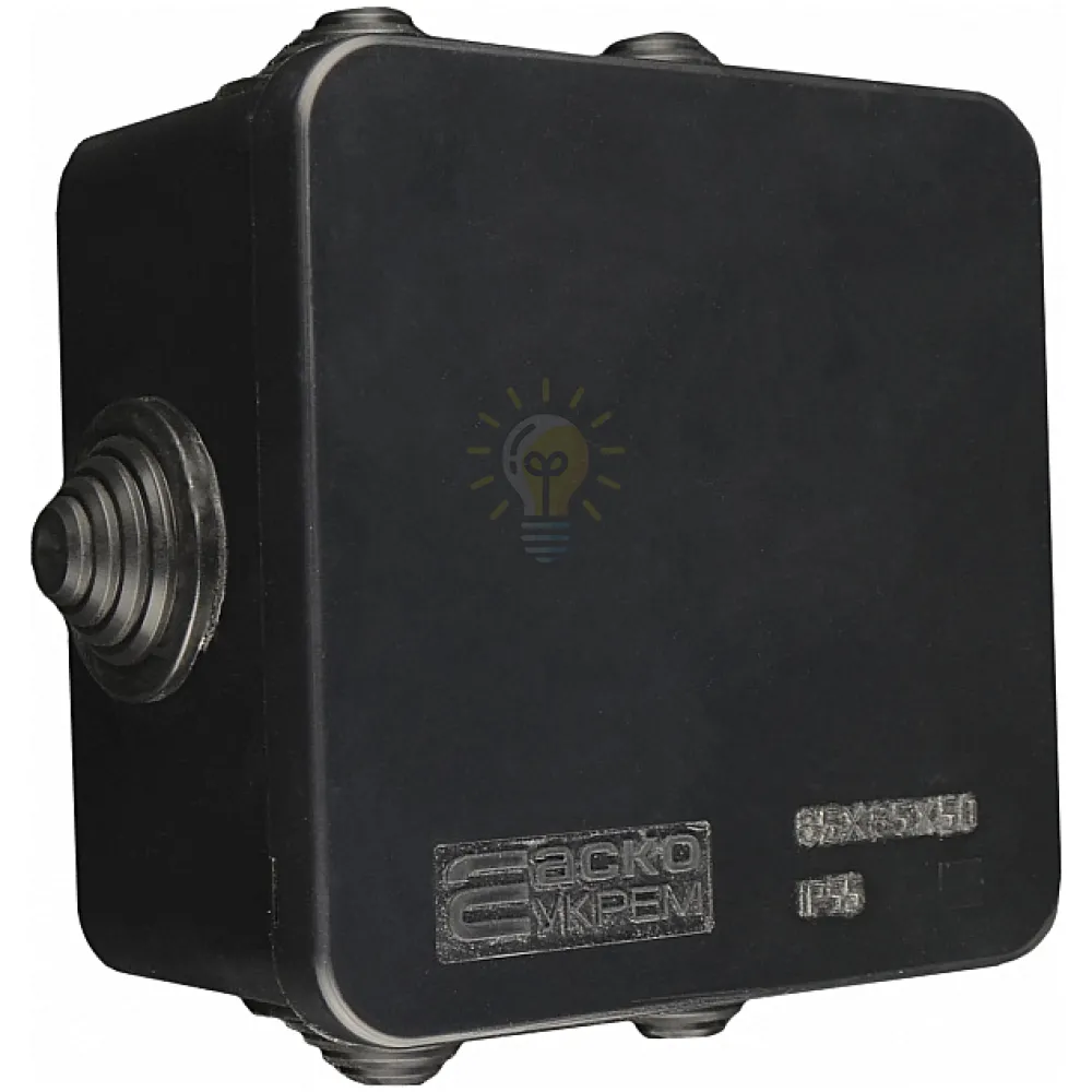 Розподільча  коробка серії UAtmo Jet Black 85*85*50 A0150170032 