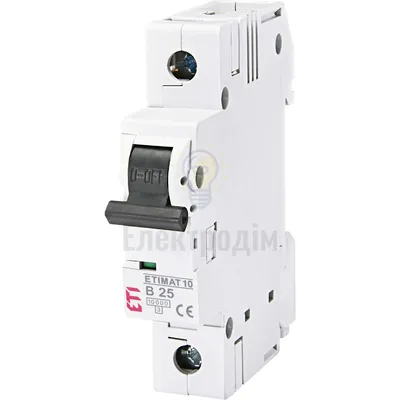 Авт. вимикач ETIMAT 10  1p B 25А (10 kA) 2121718 — купити в Електродім