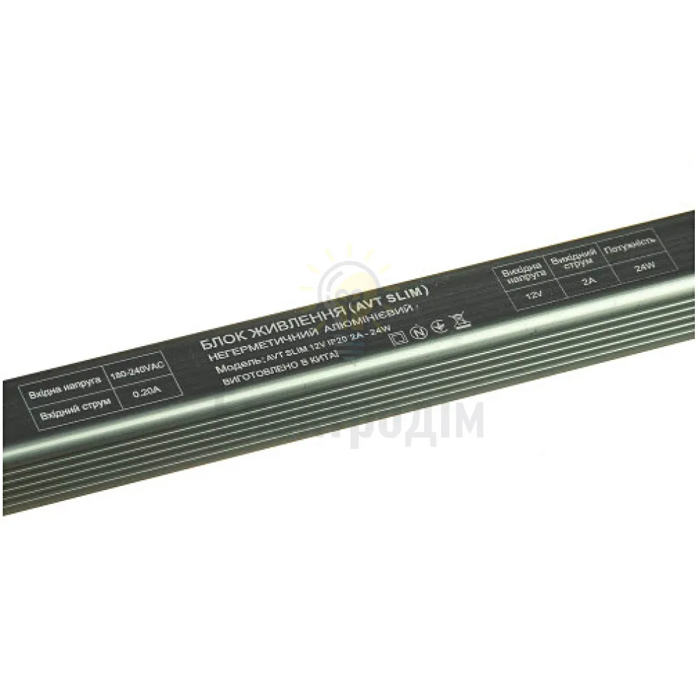 Блок  живлення 12В AVT SLIM AVT SLIM IP20 2А - 24W 1021910  - фото 3