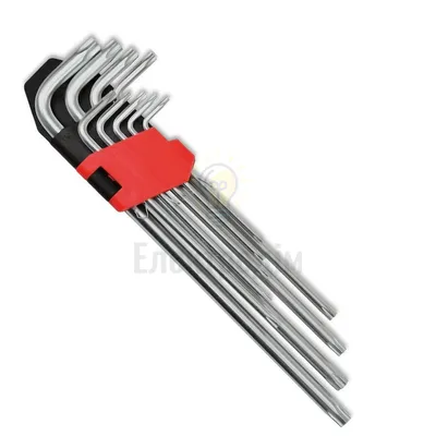 Набір  ключів TORX подовжених 9шт, CRV Т10-Т50 49-141 — купити в Електродім