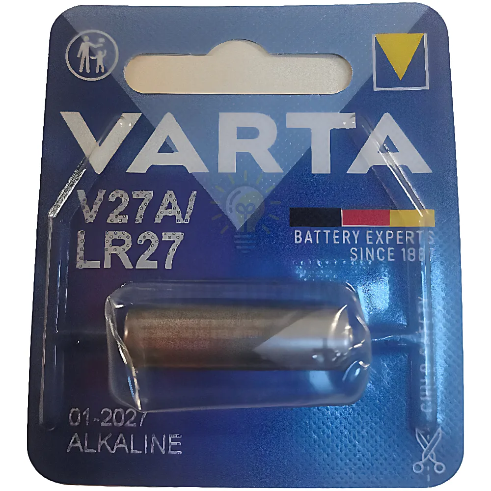 Батарейка VARTA Electronics А 27 (блістер-1 шт.) 4227101401  - фото 1